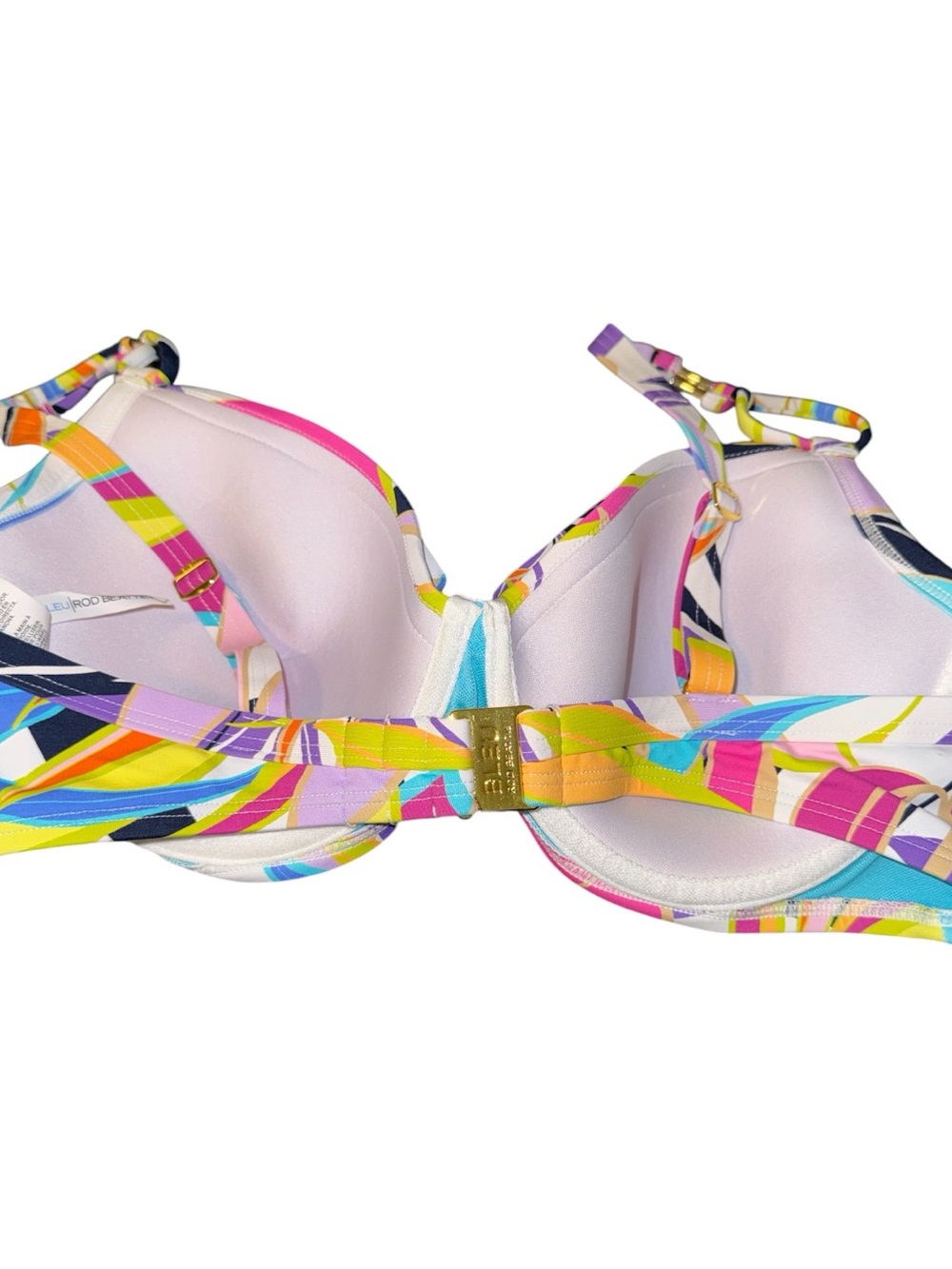 Vibrant Multicolor Printed Underwire Bikini Top - Picture 3 of 7